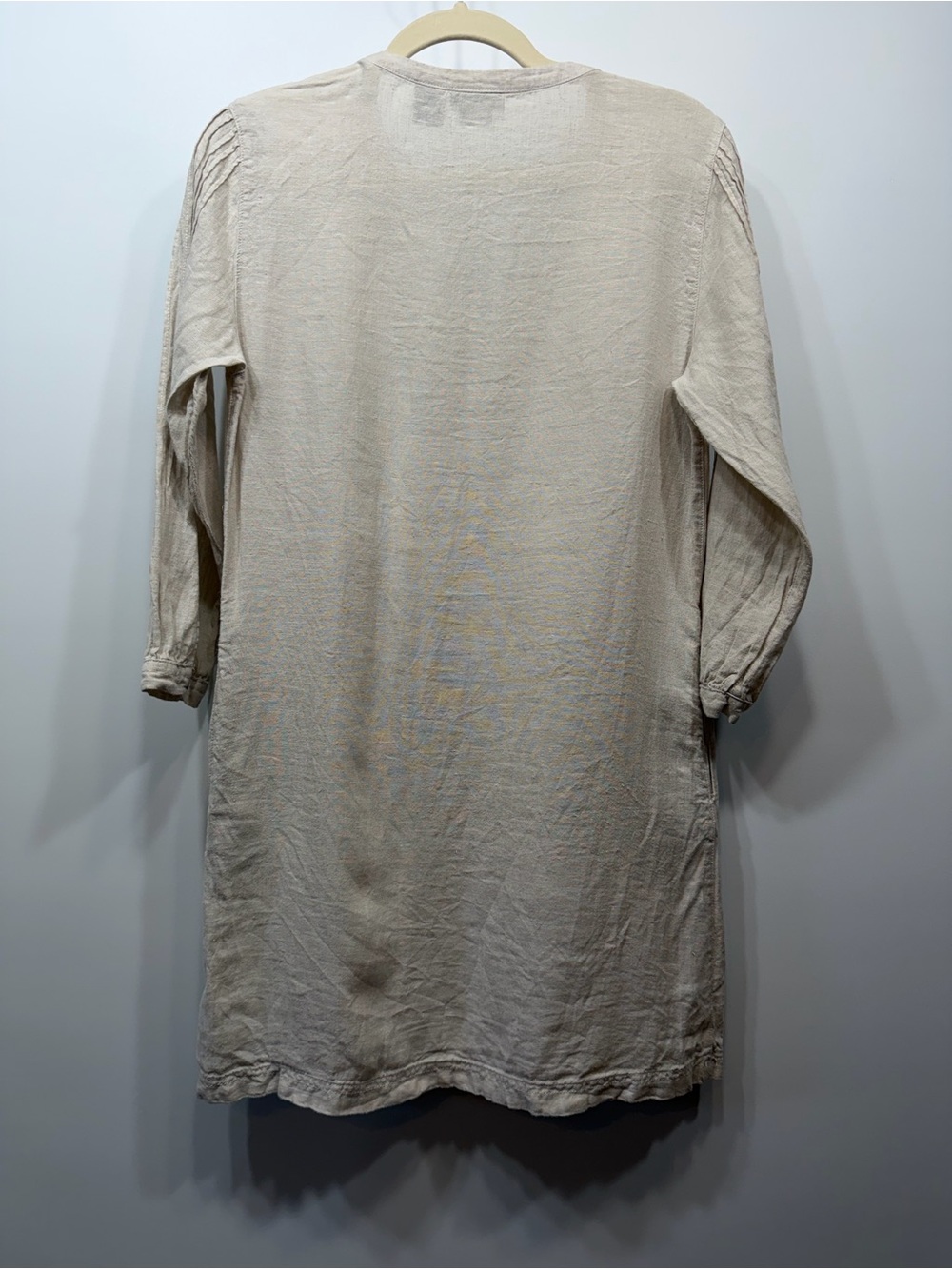 Tahari 100% Linen Cream Lightweight Tunic Size XS - Picture 8 of 10